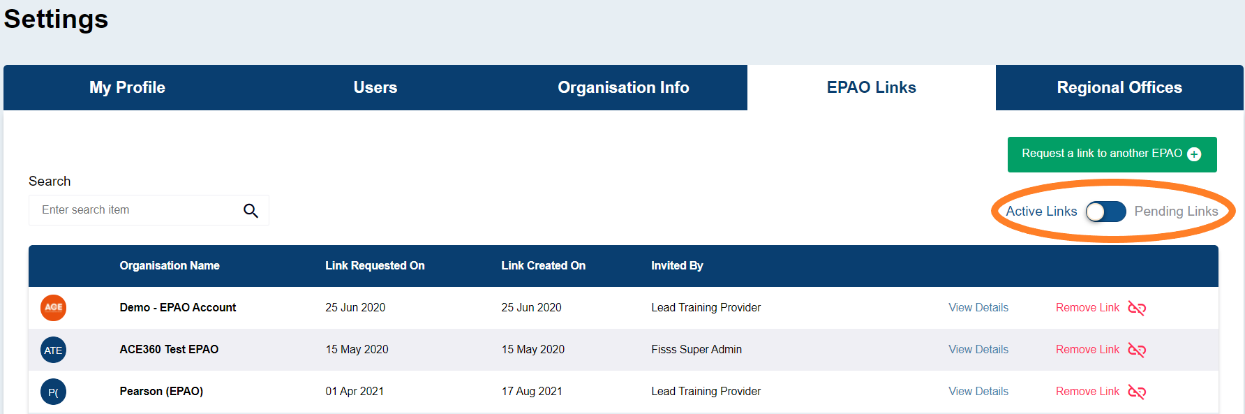 How To Set Up Links To Epaos In Ace360 For Ltps A Detailed Guide Ace360