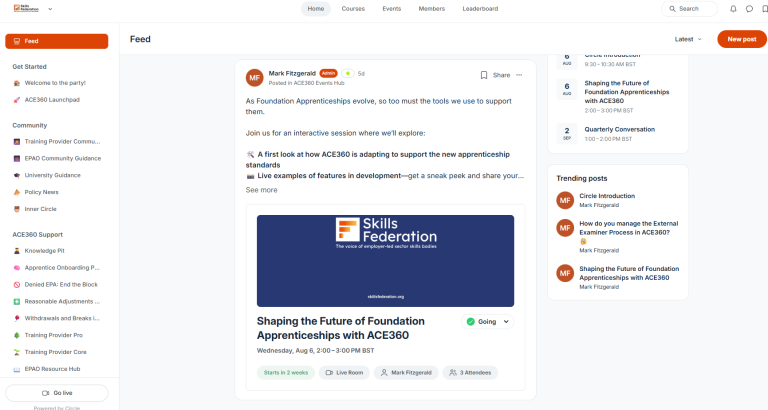 Our Knowledge Base End Point Assessment Platform